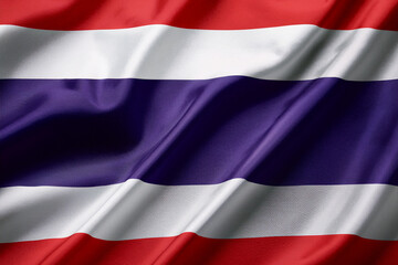 waving flag of thailand