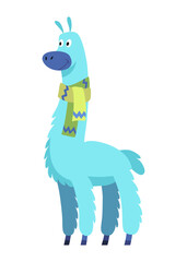 Cute cartoon animal. Funny kids, wall decorate. Children room wall sticker as interior decor