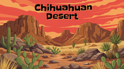 Chihuahuan Desert features rocky ground, desert grasslands, rugged hills, and wide open spaces, representing one of the largest and most ecologically diverse deserts in North America © Evan