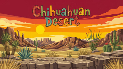 Chihuahuan Desert features rocky ground, desert grasslands, rugged hills, and wide open spaces, representing one of the largest and most ecologically diverse deserts in North America © Evan