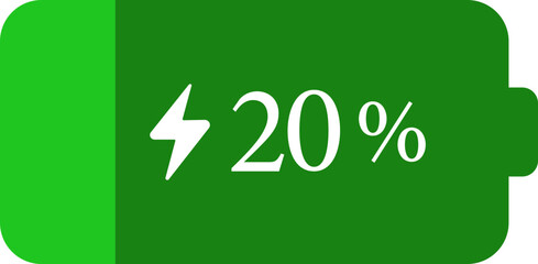 Fototapeta premium Battery Percentage Icon. Battery charge level indicators showing different power levels isolated on transparent background. Monochrome battery charge level indicator icons.