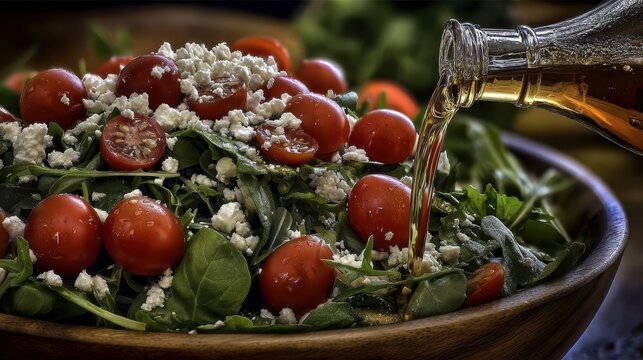 Vinegar concept emphasizing microbial culture and biochemical fermentation processes.