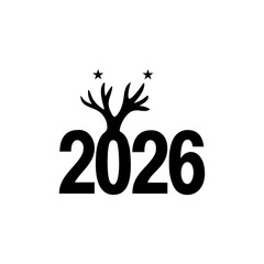 Elegant Tree with Branches Extending in Minimalist Natural Design Vector illustration