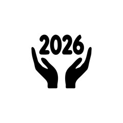 Hands Gently Holding Glow Logo Silhouette with Beautiful Elegant Design Vector illustration