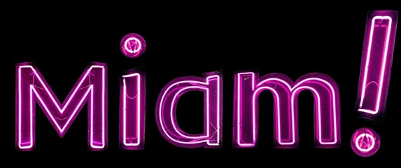 miam! n&eacute;ons roses