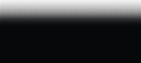 Monochrome Halftone Dotted Vertical Gradient Background. Abstract Vector Pattern Wallpaper