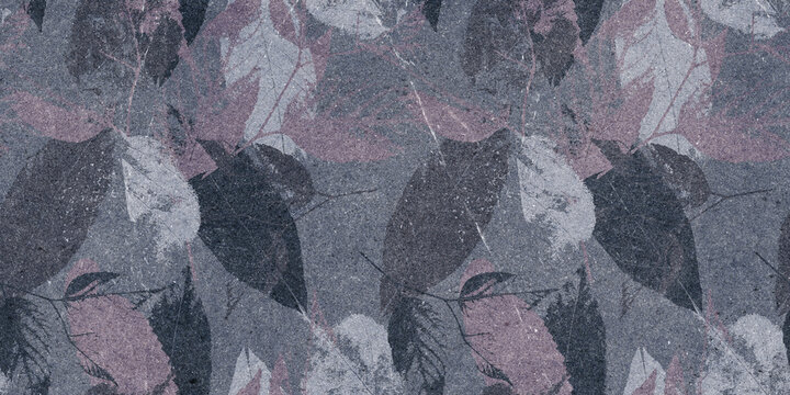 grunge wall texture background wall mural leaves printed vintage purple 