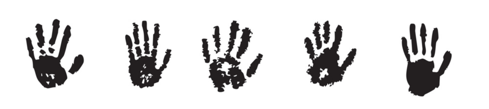  handprint paint or ink hand stain trace hand shape 
