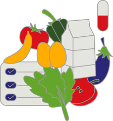 Healthy Food Illustration