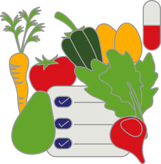 Healthy Food Illustration