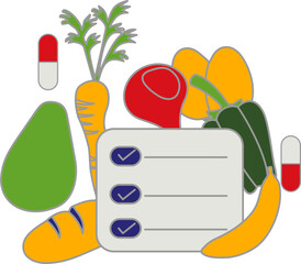 Healthy Food Illustration