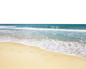 blue sea isolated on white background