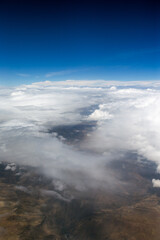 Clouds, a view from airplane window
