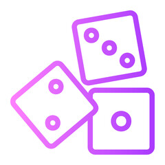 dice gradient icon