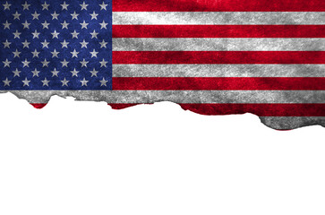 Grunge USA Flag background texture
