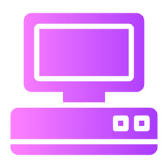 Fototapeta premium computer gradient icon