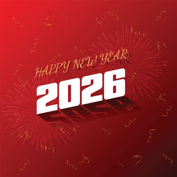 Happy New Year 2026 background