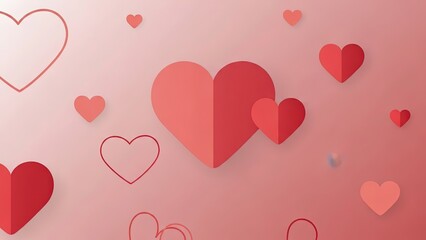 Valentine's day hearts background