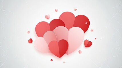 A burst of colorful hearts