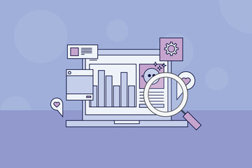 AI analyzing marketing data and generating creative ad campaigns based on company budget to improve engagement and sales conversion.