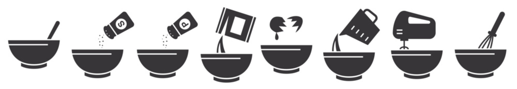  mixing bowl vector