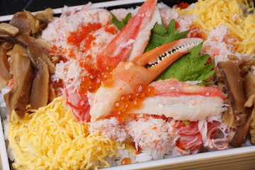 ずわいがに海鮮ちらし弁当