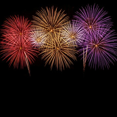 fireworks in the sky