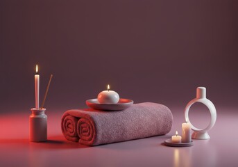 Luxurious self-care setting combining elegant interior design elements with modern wellness practices for ultimate relaxation and pampering, service, design, hygiene