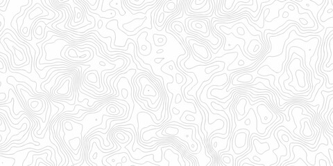 white and gray spiral line topography map repeat paper. grid counter land area outline map. seamless topo map design. © MdLothfor