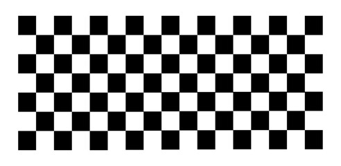 Fototapeta premium Black and white square grid pattern background with geometric lines, popular abstract design in vintage 90s style for posters, layouts, textures, and modern graphic projects.