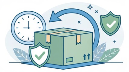 Package delivery with insurance and return guarantee protection