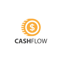 Cash Flow Logo Vector Money Simple