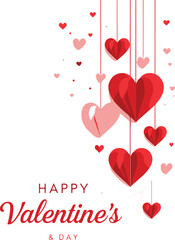 Valentines day concept card vector illustration