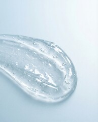 Transparent Gel with Water Droplets