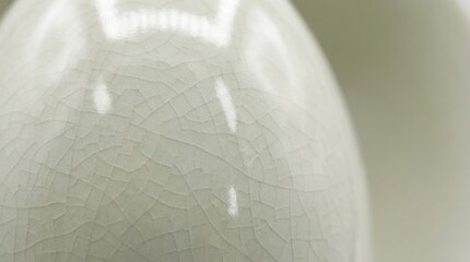 Close-up of a textured porcelain egg