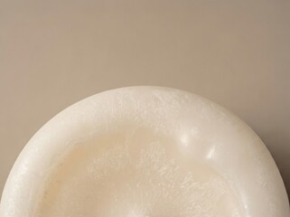 Close-up of an Iridescent White Surface