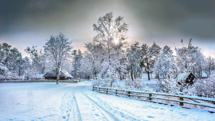 Zima w Olsztynku. © Janusz Lipiński