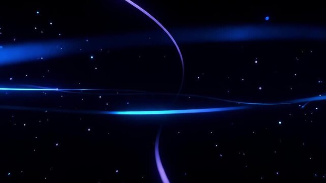 Futuristic Glowing Energy Lines Abstract Background