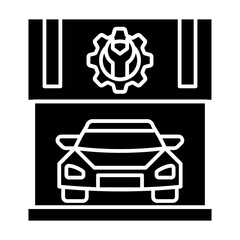 Obraz premium Car workshop icon