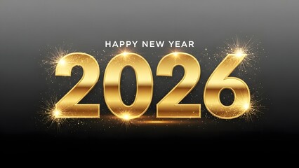 Golden 2026 new year celebration
