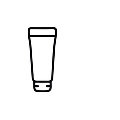 Flat Design Icon Flower Next To Skincare Tube