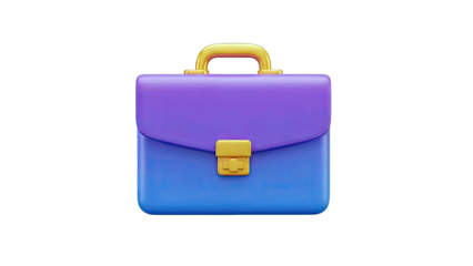 3D Rendered Briefcase Isolated on White Background