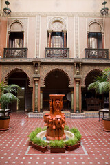 Courtyard of the Casa do Alentejo, Lisbon in Portugal