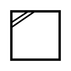 A square with diagonal lines in the corner. Dry in the shade. A square with two diagonal lines in the upper left corner. Avoid direct sunlight. Information on the garment label.