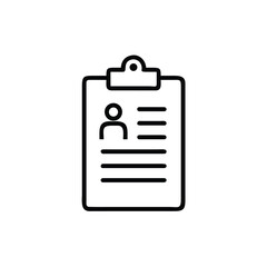 Modern Icon Clipboard With List And Enrollment