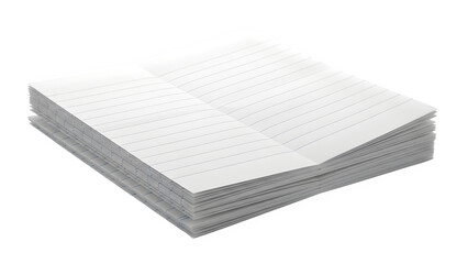 Stack of White Lined Loose Leaf Paper