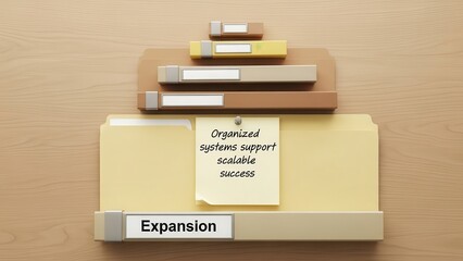 File Folder Organization With Expansion Label and Success Note