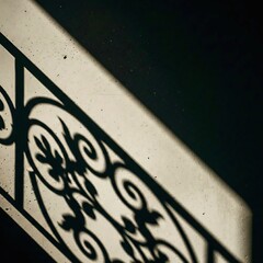 Ornate shadow play. Generative AI. 