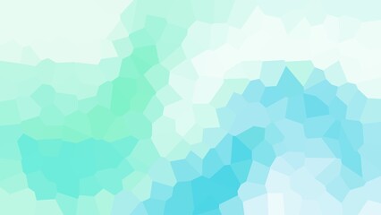 Fototapeta premium Dreamy low poly geometric background in mint, aqua, and white. Abstract crystalline facets with soft pastel gradients and a clean aesthetic.