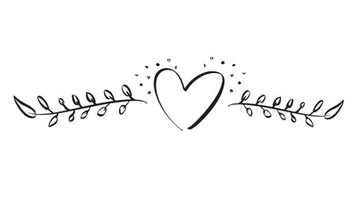 Love heart shape drawing black color plant flora nature leaf romantic frame rose spring season blossom anniversary sign symbol happy valentine day love heart happy present pattern love heart event art